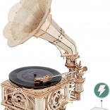 Puzzle 3D en bois Rokr Gramophone classique
