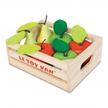 Le Toy Van wooden crate with apples and pears