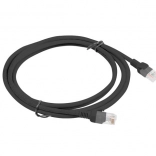 Network cable patch cable Cat 5e UTP 2 m black