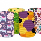 Paper lantern cylinder for carnival