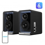 Edifier QR65 schwarze Tischlautsprecher mit Hi‑Res‑Klang und Schnellladen