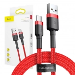 Baseus Cafule USB‑C Kabel 3 m, 2 A – rot