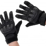 Gants tactiques XL noirs avec protection des articulations