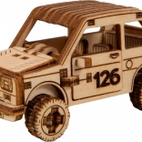 Wooden 3D Puzzle – Rally Car Model 3