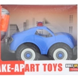 Screw-together plastic car for kids 11 × 6 cm