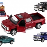 Kinsmart Chevrolet Silverado 2014 die-cast model car with metal body, 1:46, 13 cm, pull-back, 4 colors