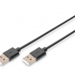Verbindungskabel USB 2.0 USB-A auf USB-A, schwarz, 1 m