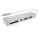 ICY BOX USB‑C‑Hub mit 3 USB‑Ports und Kartenleser