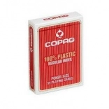 plastic pokerkaarten COPAG – rood, regular index