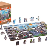 Wooden Puzzle Busy Paris 2 in 1, 150 pieces