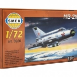Realistic model of airplane MiG-21R in scale 1:72
