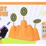 Spring-powered toy blaster with targets – shooting game for kids
