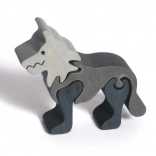 Puzzle en bois encastrable petit Loup