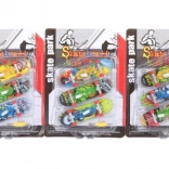 Set of Finger Skateboards with Lights, 3 pcs