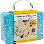 Creative Wooden Jewelry Kit with Animals