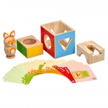 Lucy & Leo Clever Fox – wooden logic puzzle with task cards
