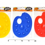 Palette de peintre en plastique