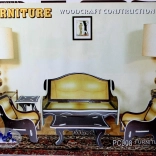 Wooden 3D Puzzle Living Room Colored