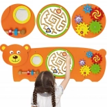 Viga Wooden Montessori Sensory Board Bear with FSC Certification