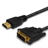 HDMI to DVI Cable 1.8 m with Gold-Plated Connectors