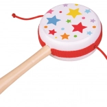 Bigjigs Toys wooden rotary drum with stars