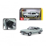 Metal model car Ford Capri 1982 light green