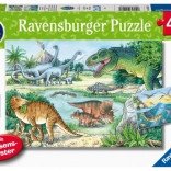 Puzzle World of Dinosaurs 2x24 pieces from Ravensburger
