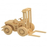 Wooden 3D Puzzle Forklift