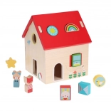 Petit Collage shape sorter house with animals