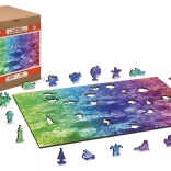 Wooden double-sided puzzle Coral Reef 2-in-1, 100 pieces