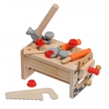 Lucy & Leo large wooden tool set with workbench for kids