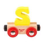 Bigjigs Rail wooden wagon – letter S
