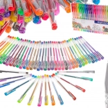 Set de stylos gel pailletés, 50 pièces
