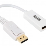 UNITEK DisplayPort to HDMI 4K adapter, white