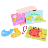 Bigjigs Toys animal lacing – wooden set for children