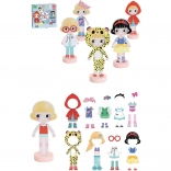 Vilac Magnetic Dress-Up Puzzle – Designer Mia, Wooden Doll 22 cm