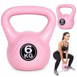 Kettlebell 6 kg pink ModernHome – dumbbell for functional training and strength