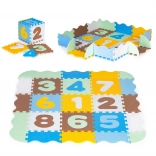 Educational foam puzzle mat with playpen for kids