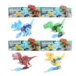 Screw-together dinosaur building kit for kids