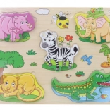 Wooden Safari Puzzle Board