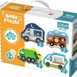Kinderpuzzle mit Fahrzeugmotiven von Trefl