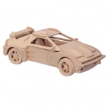 Wooden 3D Puzzle Sports Car Ferrari – Large Model