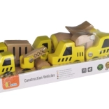 Wooden construction vehicles – set of 6