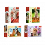 Minipuzzle 54 pieces with young animals