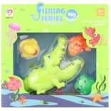 Kids’ bath toy with crocodile and animals