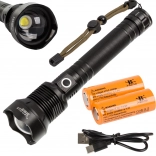 Militaire tactische zaklamp Bailong XHP90 met Power Zoom