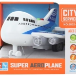 Large battery-powered airplane with light and sound