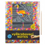 Scratch-off notebook with colorful pictures