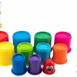 Tasses empilables colorées pour enfants