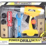 Gereedschapsset voor kinderen met boormachine zonder batterijen